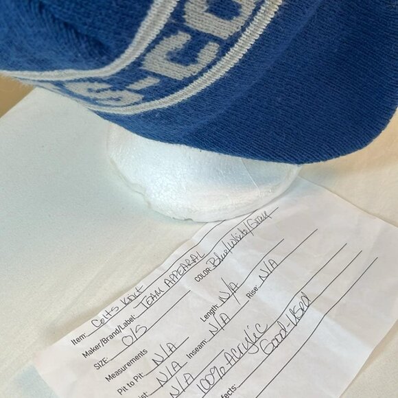 NFL Team Gear Colts Fan Knit hat Toboggin Thick Chunky Warm - Picture 2 of 7